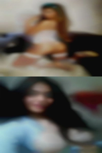 Loin woman naked single in black.